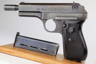 SOLD - Rare Nazi CZ-27 - Barrel Extended for Silencer