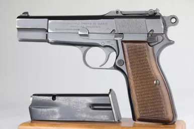 SOLD - Scarce Nazi FN Browning High Power - Tangent Sight (143002 - 11814)