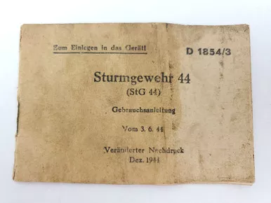 SOLD - STG44 Assault Rifle Manual