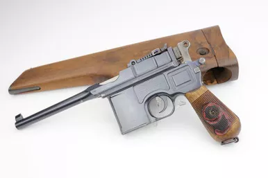 SOLD - Terrific Mauser 'Red 9' Broomhandle - Matching Stock