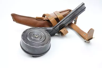 SOLD - Type 2 Luger Drum Magazine with Cover