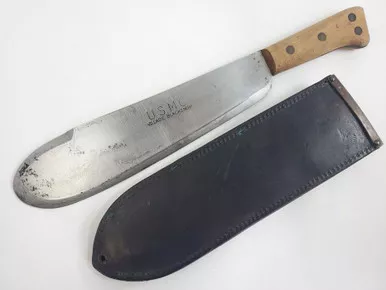 SOLD - USMC Bolo Knife - Village Blacksmith (052720-4)