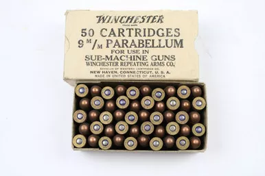 SOLD - Vintage 9mm Winchester Ammo - 50 Rounds