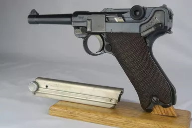 SOLD - WW1 DWM Luger - Police Rework - Matching Magazine
