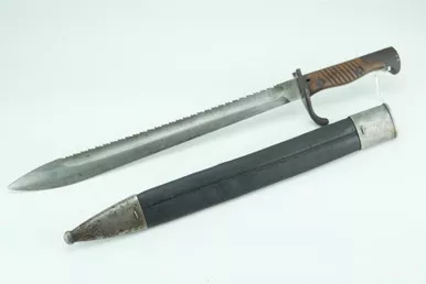 SOLD - WW1 Gewehr 98 Sawback Butcher Bayonet