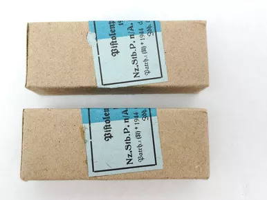 SOLD - WW2 9mm Ammo - Two Unopened Boxes
