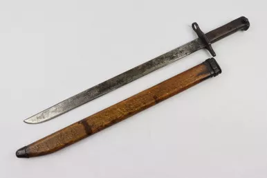 SOLD - WW2 Type 30 Bayonet with Wood Scabbard