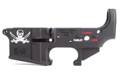 Spikes Tactical AR15 Forged Calico Jack Stripped Lower – Colored In