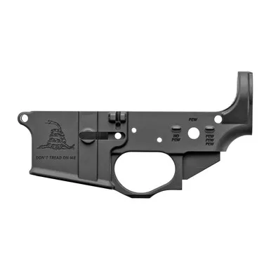 Spikes Tactical Stripped Lower Receiver Gadsden Logo