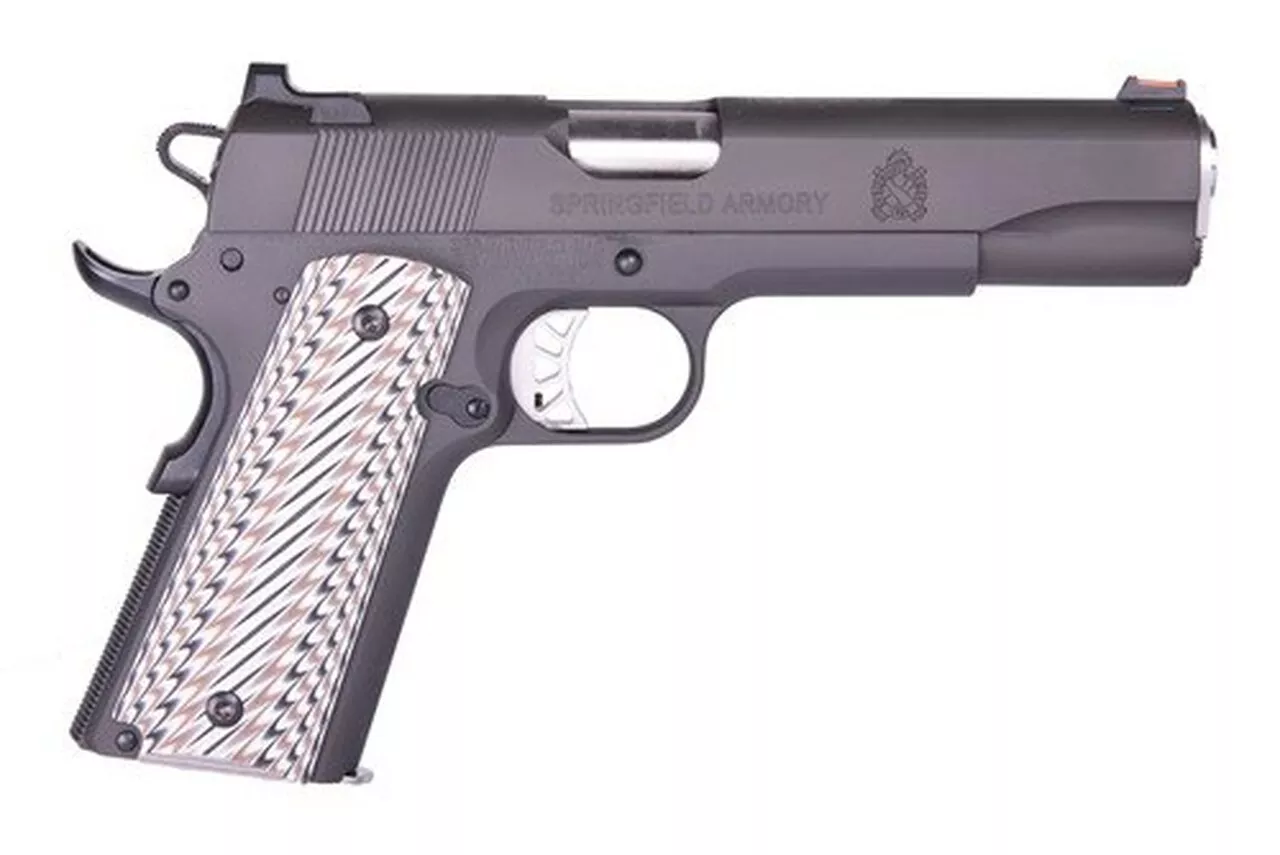 Springfield 1911 Pistol Series Custom Parkerized Semi-Auto 45 ACP 5″ Barrel