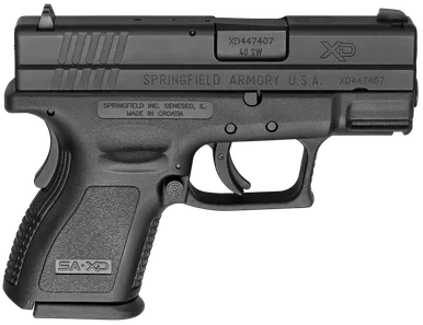Springfield Armory XD 3" .40 SW Pistol 10+1 Round Black Melonite Steel Slide Black Polymer Frame