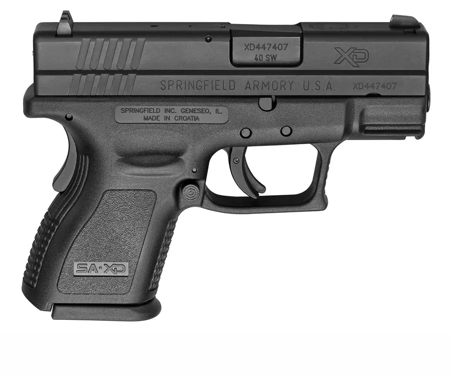 Springfield Armory XD40, Fixed Sights, .40, 3″ – BLACK