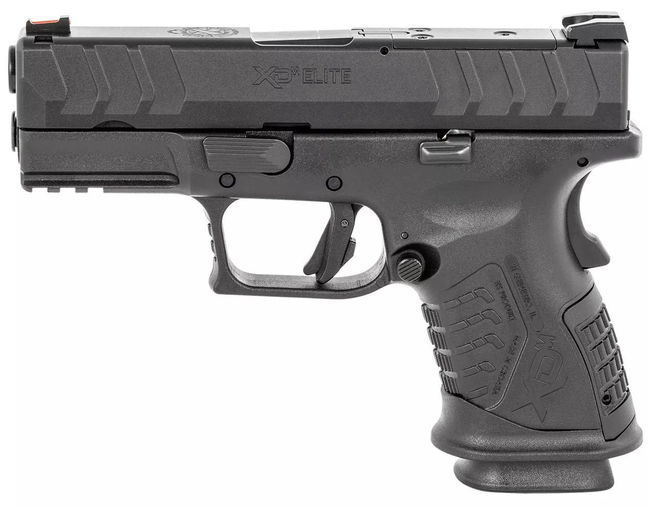 Springfield XD-M Elite Compact OSP 9mm, 3.8″ Barrel, FO Front, Black, 14rd