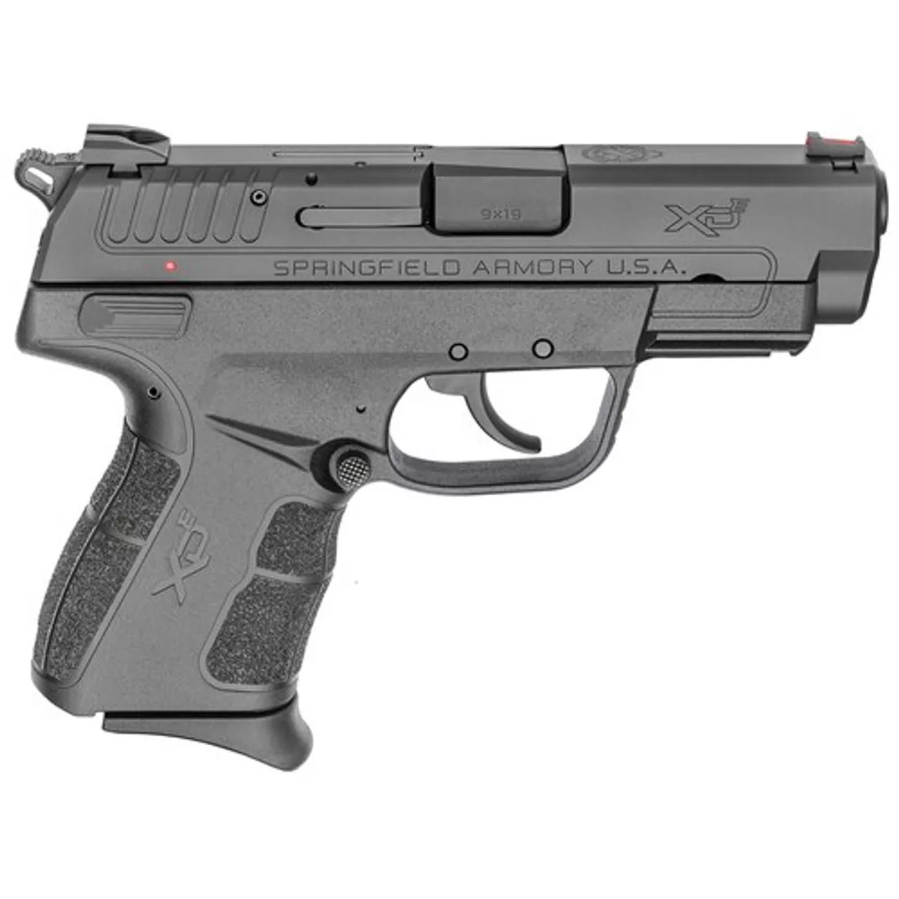 Springfield XDE Compact, 9MM, 3.8″ Barrel Black, 2 Mags, 1-8Rd, 1-9Rd, Ambi Safety Combat Rear Sight