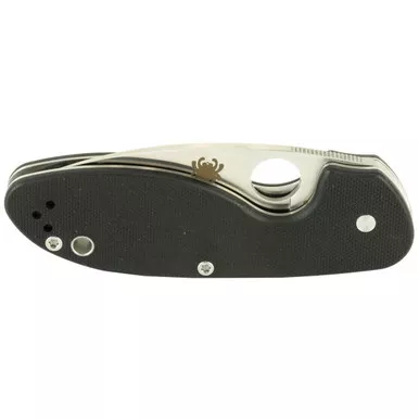 Spyderco Efficient Pocket Knife G-10 Handle Satin Plain Blade