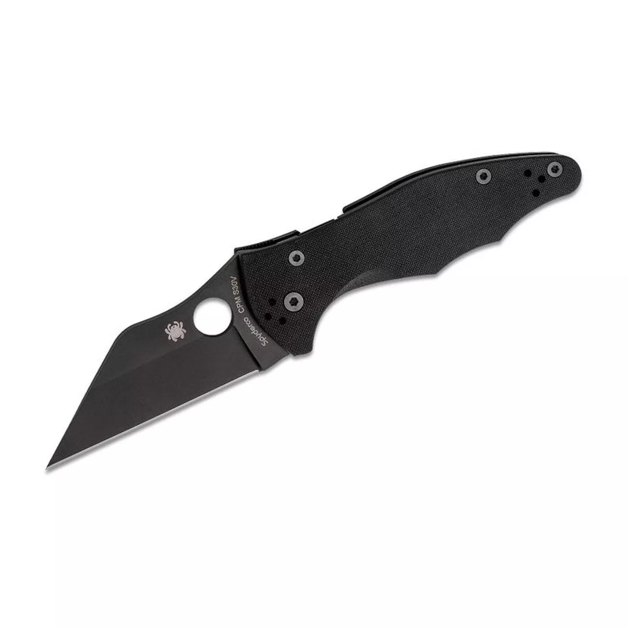 Spyderco Yojimbo 2 Folding 3.2″ DLC Plain Blade G10 Black