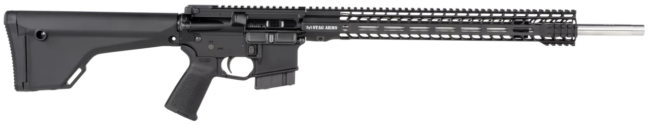 Stag Arms Stag 15 Super Varminter 6.8mm Remington SPC II 20.77″, Black Hard Coat Anodized Fixed Magpul Stock, 10 rd