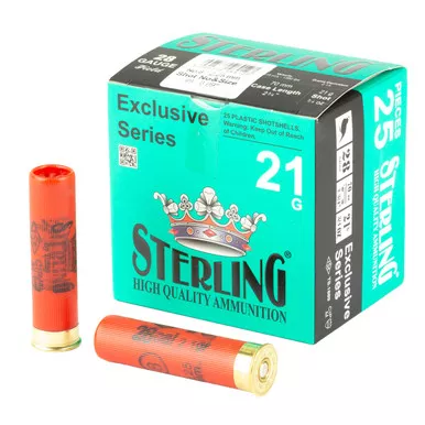 Sterling 28 Gauge 2.75" #8 Shot 25 Rounds