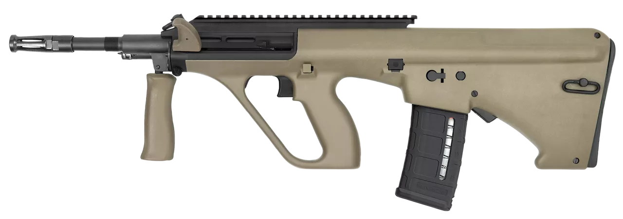 Steyr Arms AUG A3 M1 NATO, .223/5.56, 16″ Barrel, Synthetic Stock, 30Rd, Extended Rail, Mud Finish