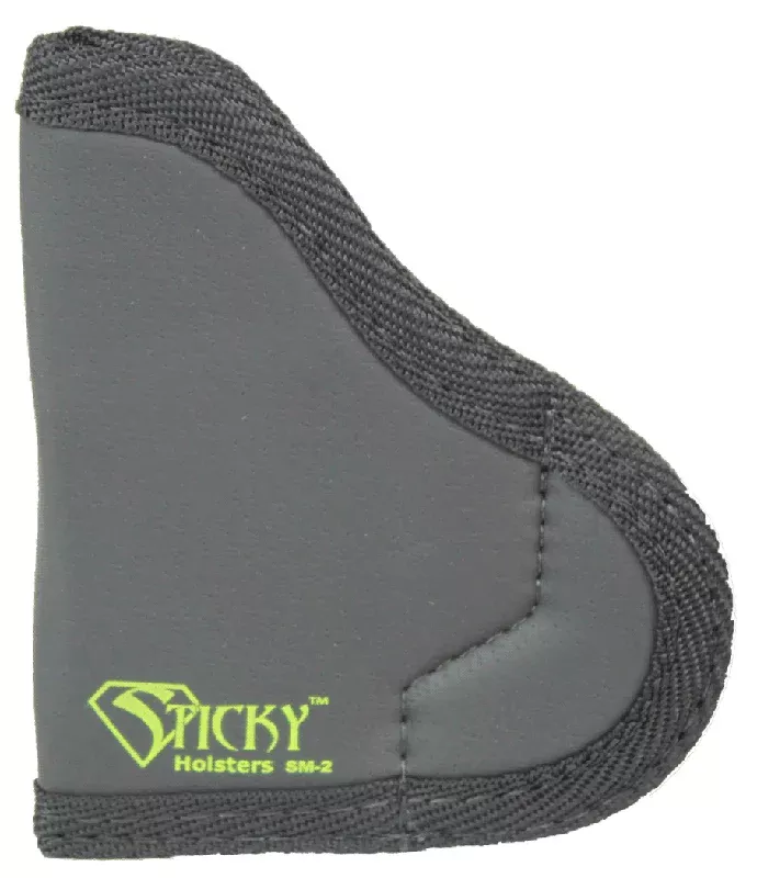 Sticky Holsters SM-2 Small Sticky Holster, Black, Ambidextrous
