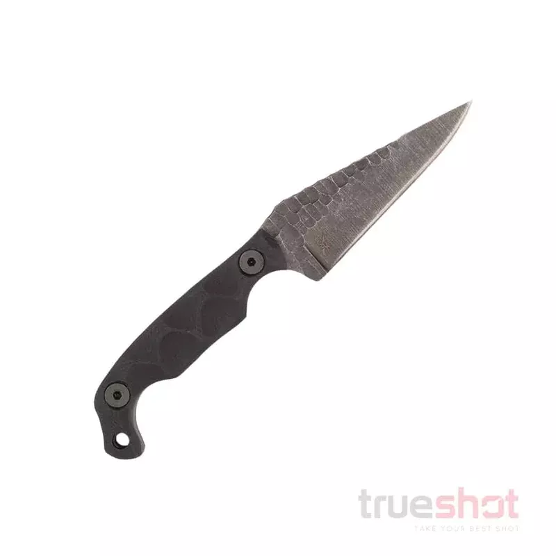 Stroup Knives- Mini EDC – Fixed Blade Knife – Black – G10 – 3.1″ – Black Stonewash