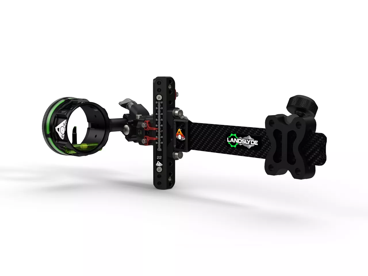 T.R.U. Ball Axcel Landslyde Carbon Pro Slider Sight, Green, .019