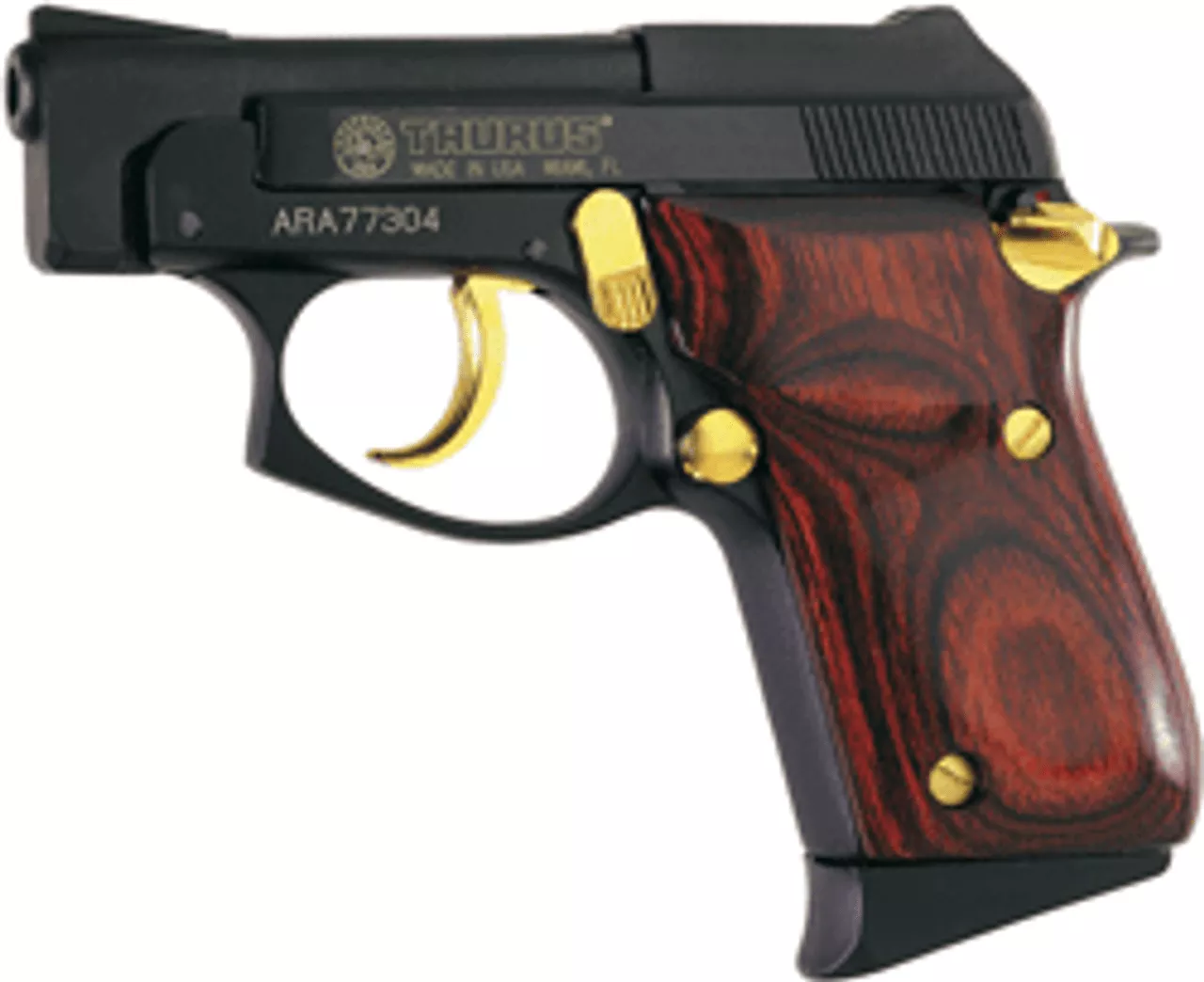 Taurus 1220031G 22 Small Frame 22 Long Rifle 2.75″ Barrel, Rosewood Grip Blue, Gold, 8rd