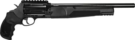 Taurus 2JHD441013MAG Judge Home Defender Medium Frame 45 Colt (LC)/410 Mag 5rd, 13″ Matte Black Steel Barrel, Cylinder & Frame w/Picatinny Rail, Black Rubber Grip, Exposed Hammer