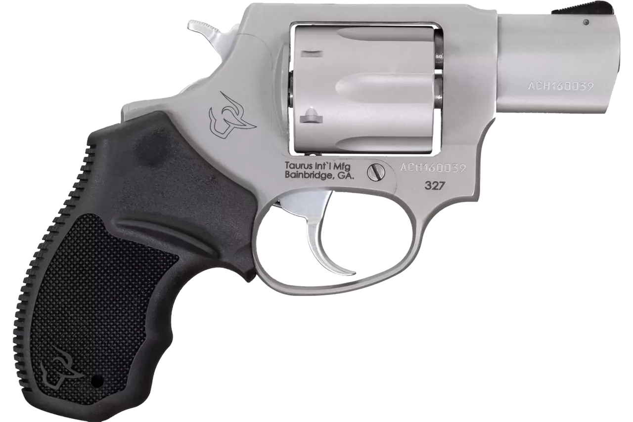 Taurus 327 Small Frame 327 Federal Magnum, 2″ Barrel, Stainless Steel, 6rd