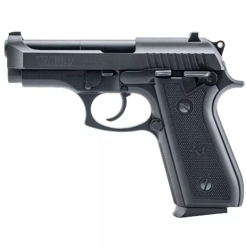 Taurus 58 Pistol, 4″ Matte Stainless Steel Barrel Matte Serrated Stainless Steel Slide Matte Stainless Aluminum Frame w/Beavertail Black Polymer Grip Integrated Front / Adj Drift Rear Sights 15+1rd 380 ACP – 1-58149