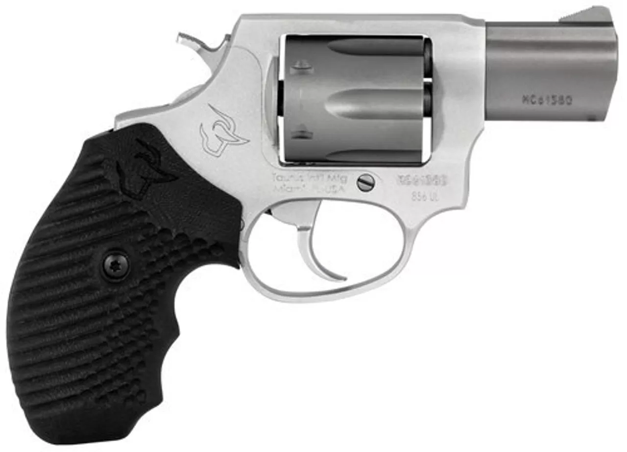 Taurus 856, Revolver, 38 Special, 2″ Barrel, Alloy Frame, Stainless Finish, Polymer Grips, 6Rd