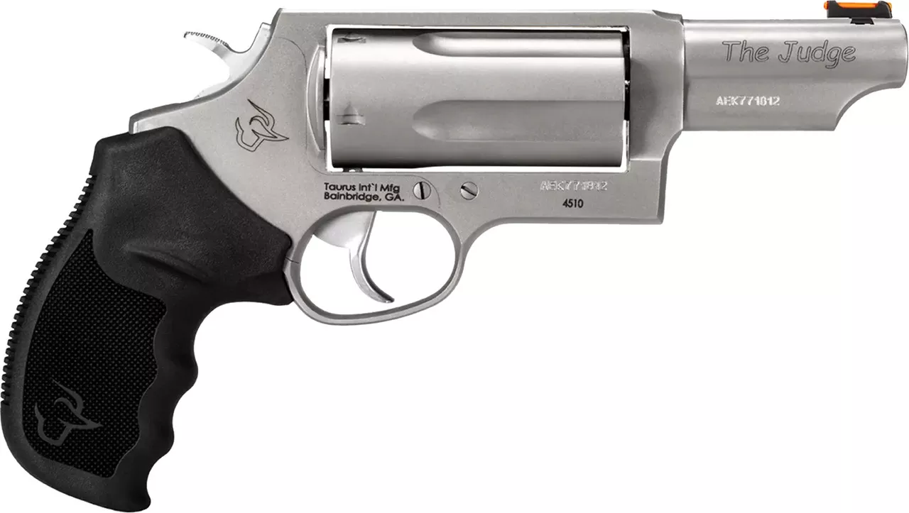 Taurus Judge T.O.R.O, 410 Ga (3″)/45 Long Colt, 3″ Barrel, Stainless Steel, 5rd