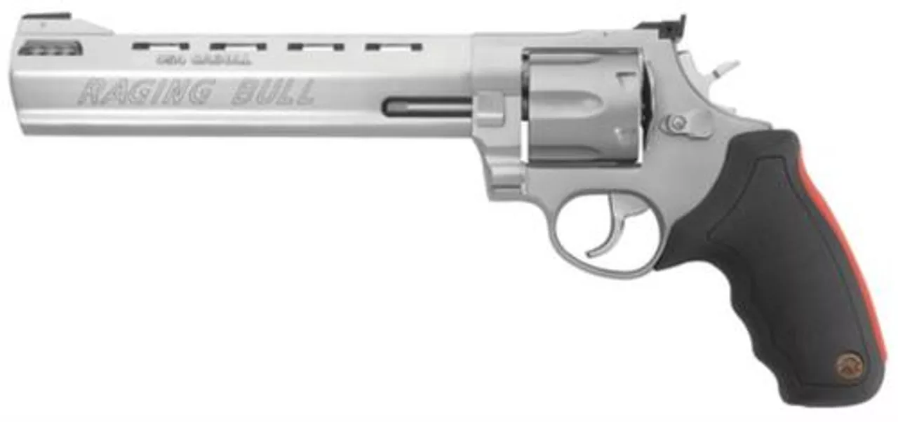 Taurus Mod 454 Raging Bull 454 Casull 8.37″ Barrel 5rd Adjustable Sight Synthetic Grip SS
