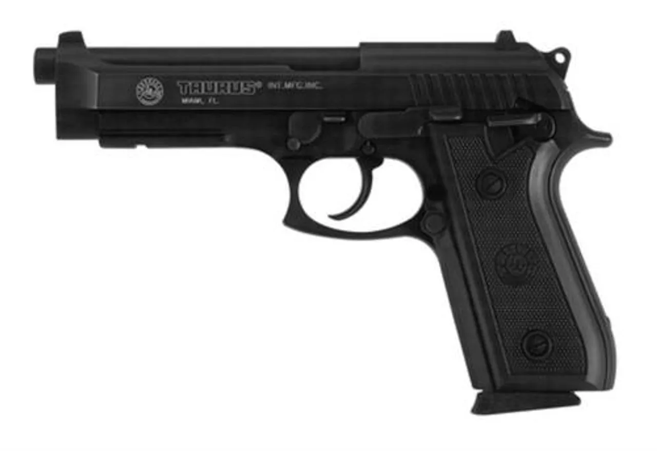 Taurus Model 92 9MM 5″ Barrel, Fixed Sights Blue Finish 17 Rd Mag