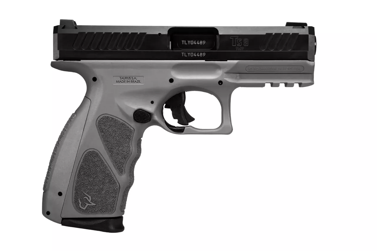 Taurus TS9 9mm, 4″ Barrel, Gray Frame, Picatinny Rail, 17rd
