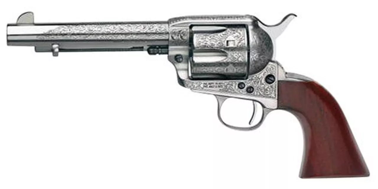 Taylor 1873 Cattleman Floral White 45Lc 5.5″ Barrel