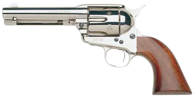 Taylor's & Company 1873 Cattleman 45 LC Revolver 4.75" Nickel Barrel 6 Round Walnut Grip