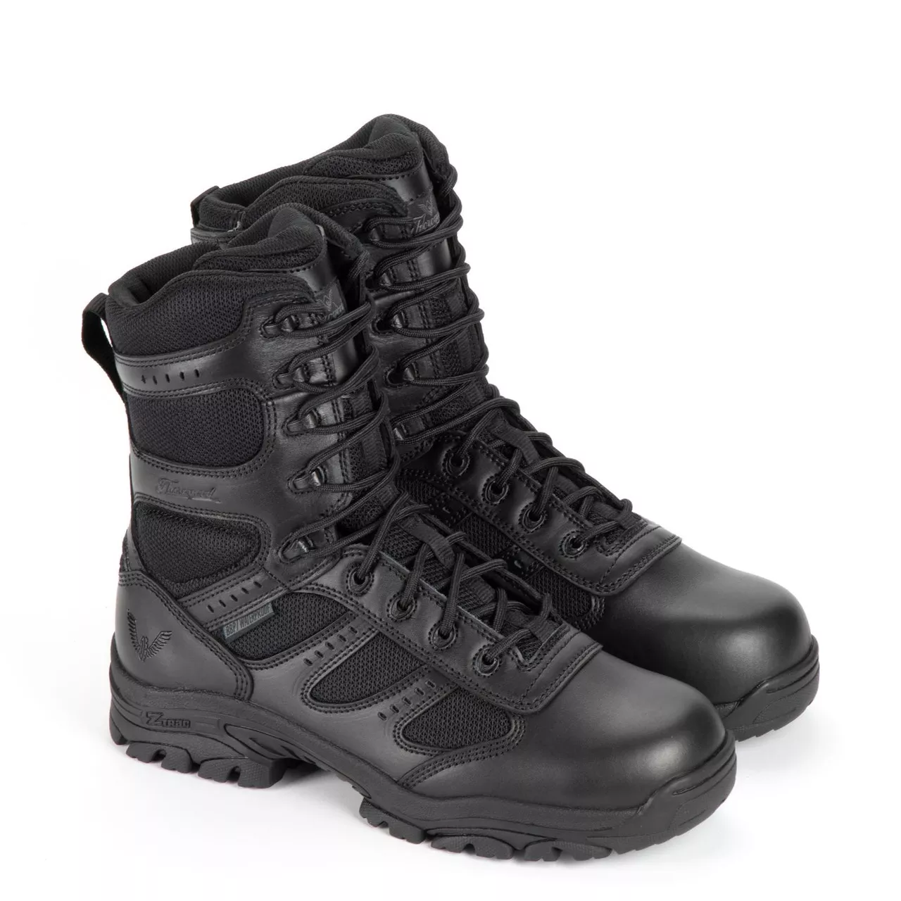 Thorogood DG The Deuce Waterproof 8″ Tactical Side Zip Black Boots 834-6219