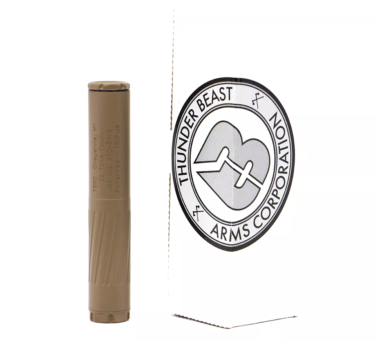 Thunder Beast 22 Take Down 22 Cal Suppressor FDE Finish