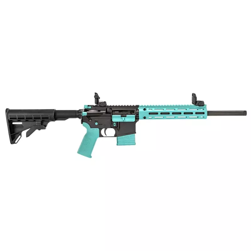 Tippmann Arms M4-22 LTE 22 LR 10+1 16″ Black/Robin Egg Blue A101334