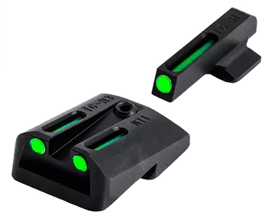 Truglo TFO Tritium/Fiber-Optic Handgun Sight Novak 1911 .270/.500 Front/Rear Green