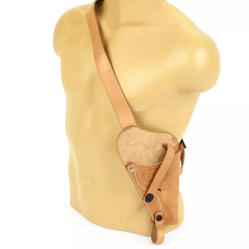 U.S. .38 M3 Shoulder Holster Natural Brown Leather