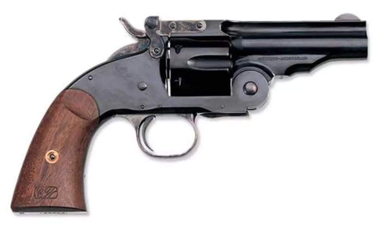 Uberti 1875 No 3 2nd Model Top Break, .45 Colt, 5″, Blued, Walnut Grips