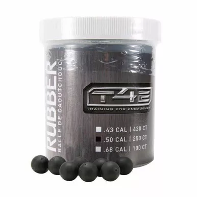 Umarex T4E Rubberball Ammo .50 Caliber 250 Count