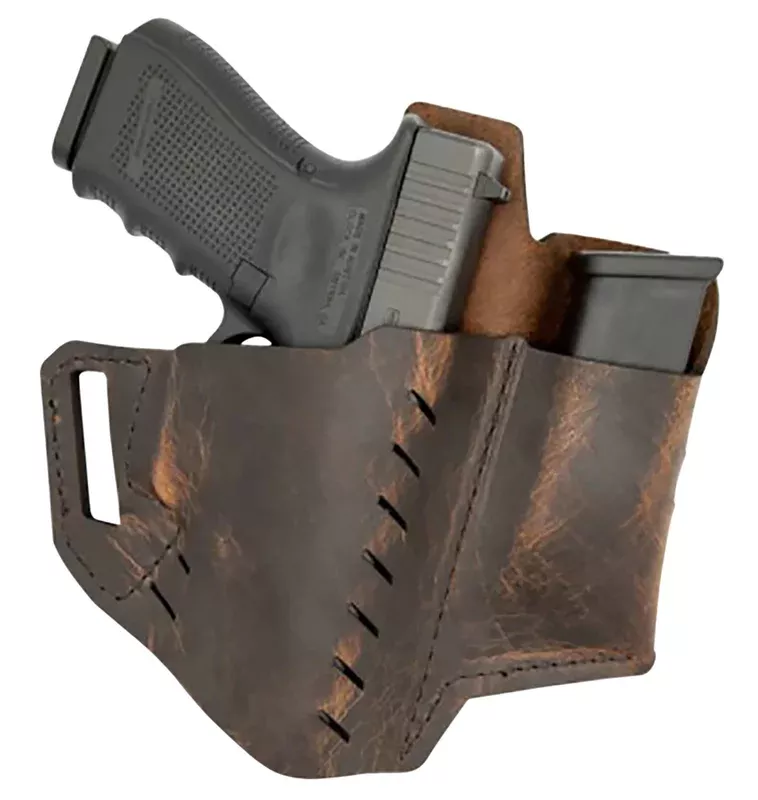 Versacarry 6220365 Commander OWB Size 365 Distressed Brown Leather Belt Slide Fits Sig P365 Right Hand