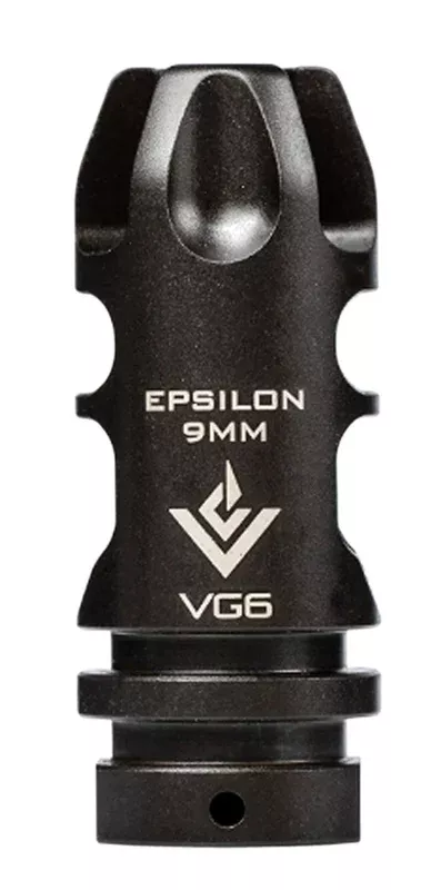 VG6 Precision APVG100023A EPSILON Black Nitride 17-4 Stainless Steel with 1/2″-28 tpi & 2.21″ OAL for 9mm Luger AR-15