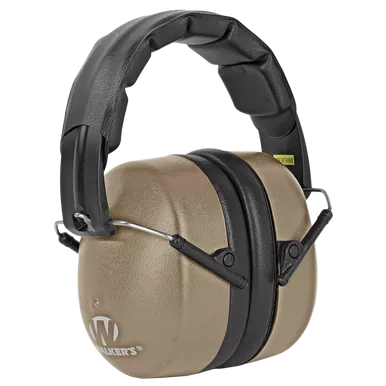 Walker's EXT Folding Range Shooting Muffs Flat Dark Earth
