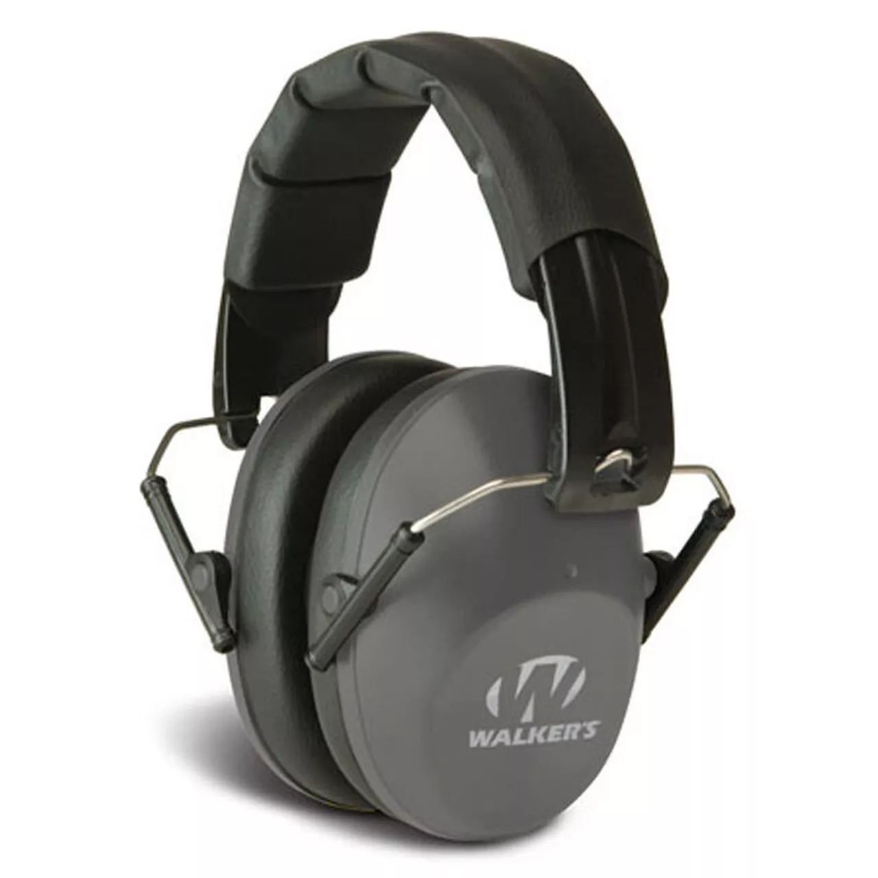 Walkers Pro Low Profile Folding Muff Passive Over Ear Hearing Protection Gray