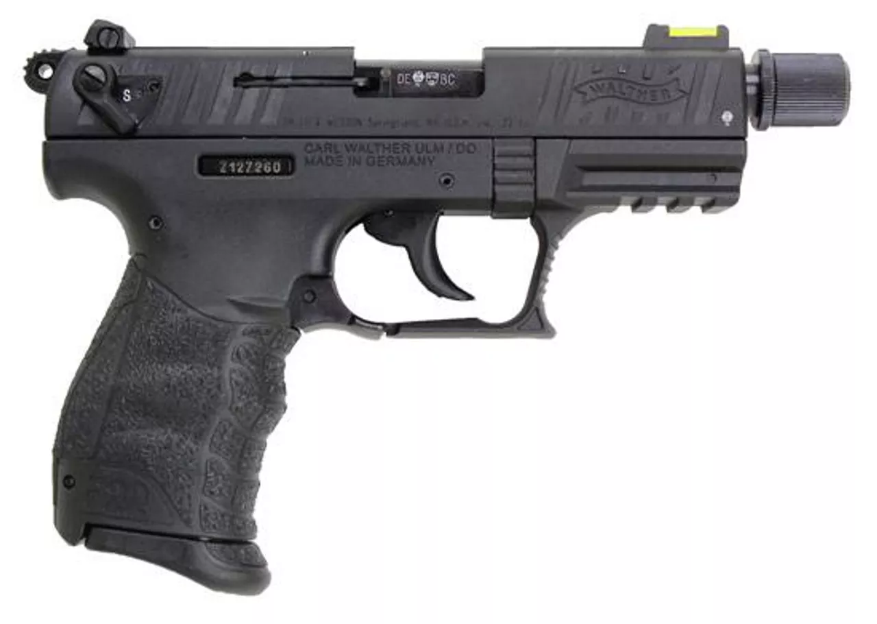 Walther P22 3.4in Threaded Barrel Black