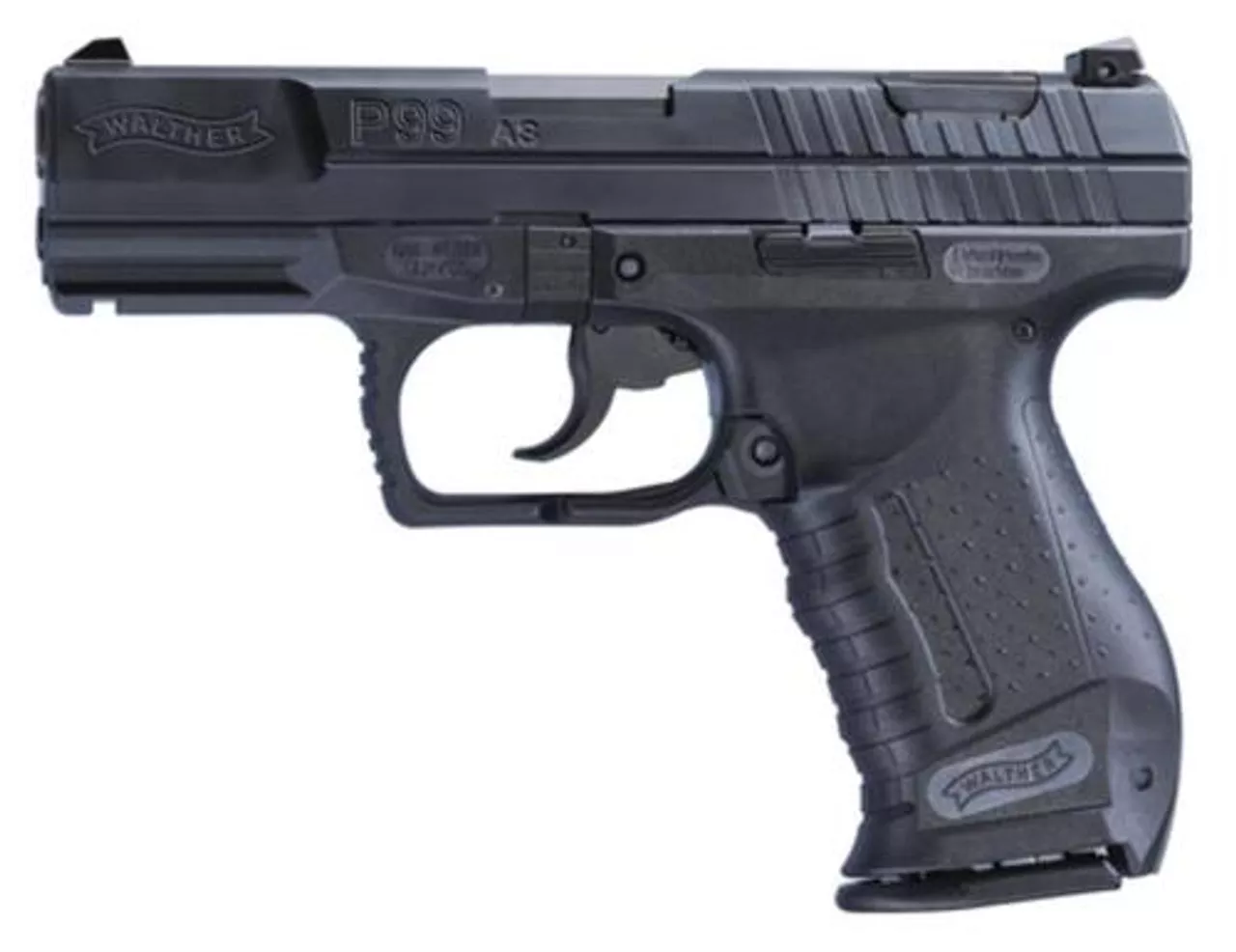 Walther P99 AS 9mm, 4″ Barrel, Rail, 15rd, 2 Mags